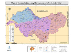 Mapa de Cuencas, Subcuencas y Mocrocuencas
