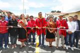 Prefectura del Cañar inauguró asfaltado de calles en la comunidad La Tranca, parroquia Honorato Vázquez.